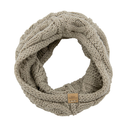 Aran Oatmeal Cable Snood