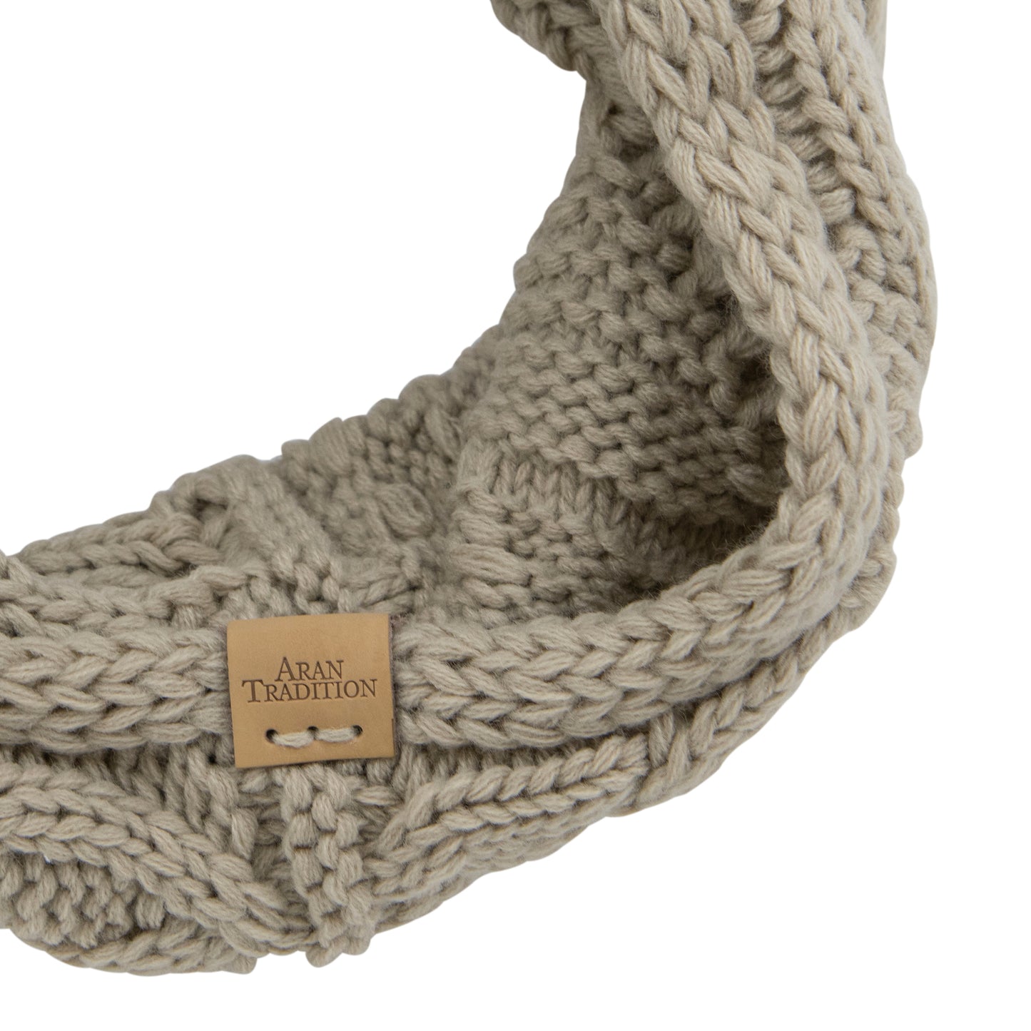 Aran Oatmeal Cable Snood