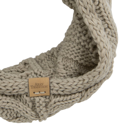 Aran Oatmeal Cable Snood