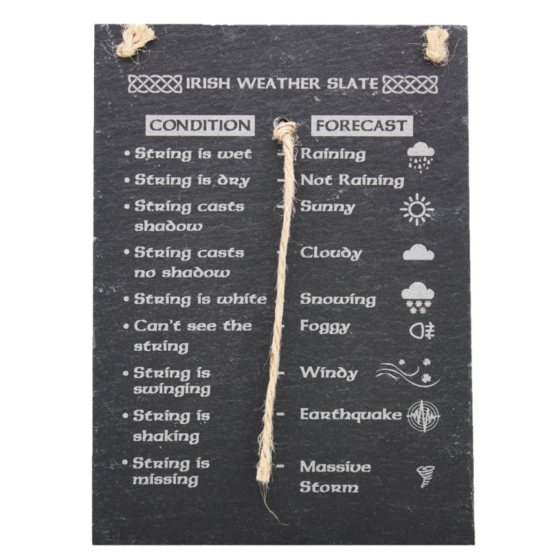 Weather Indicator Slate Plaque
