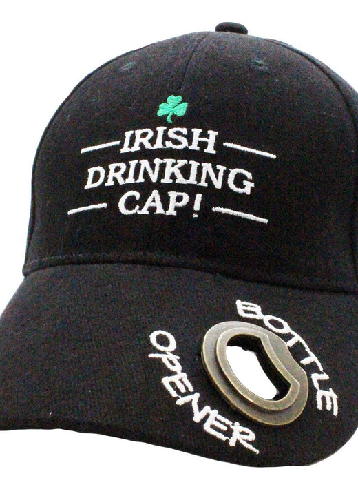 Irish Drinking Baseball Cap & Bottle Opener