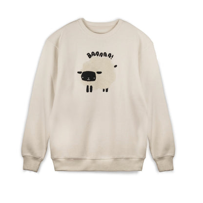Unisex Fluffy Sheep Latte Sweatshirt