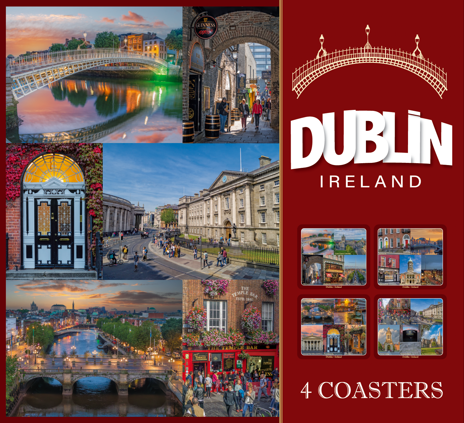 Irish Pubs Image Table Coasters