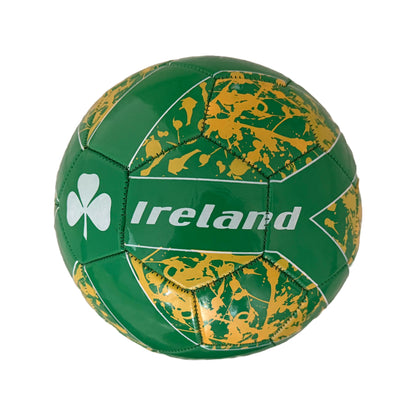 Ireland Designed Soccer Ball With White Shamrock Design Size 2