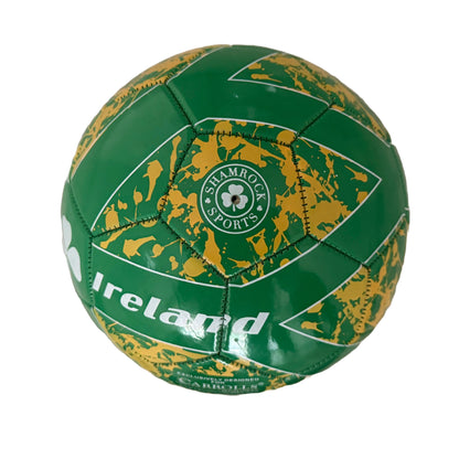 Ireland Designed Soccer Ball With White Shamrock Design Size 2