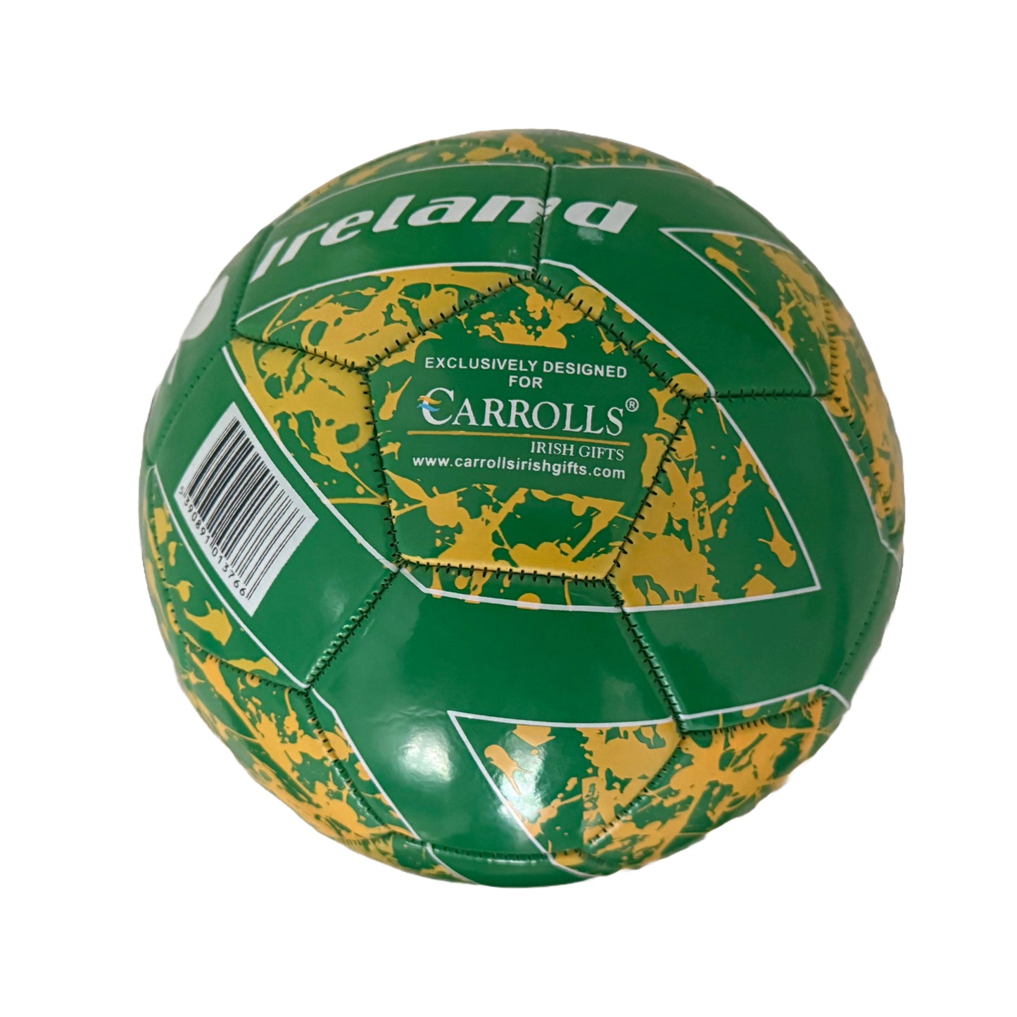 Ireland Designed Soccer Ball With White Shamrock Design Size 5