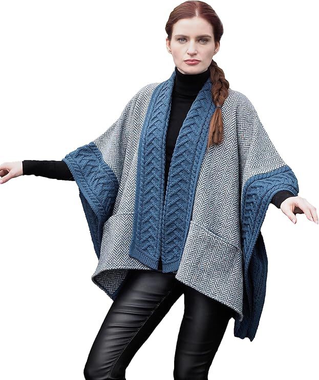 Ladies Donegal Merino Wool & Tweed Cape