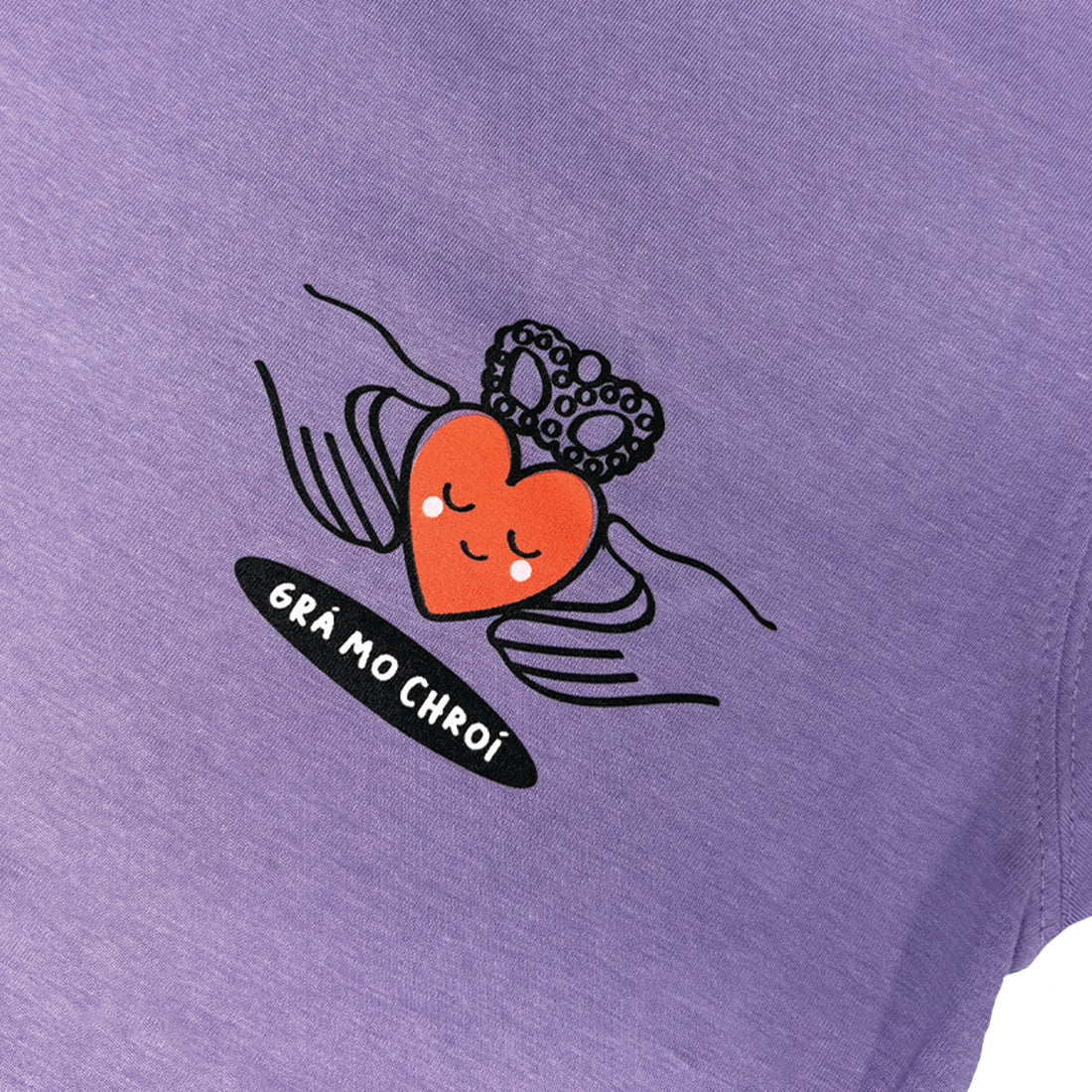 Ladies Gra Mo Chroi Lilac T-Shirt