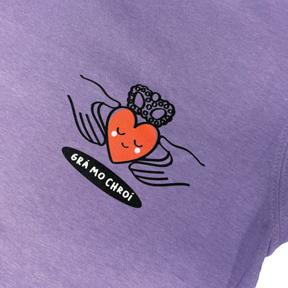 Ladies Gra Mo Chroi Lilac T-Shirt