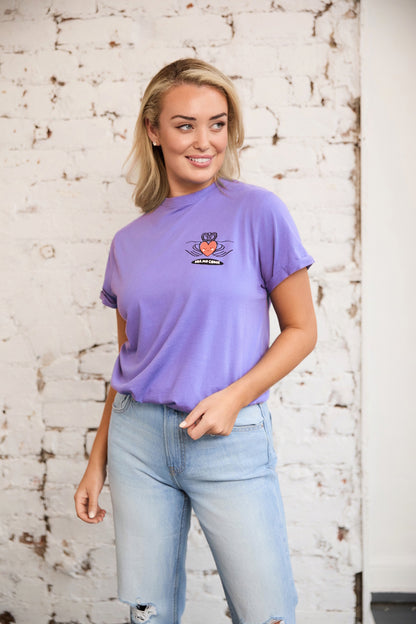Ladies Gra Mo Chroi Lilac T-Shirt