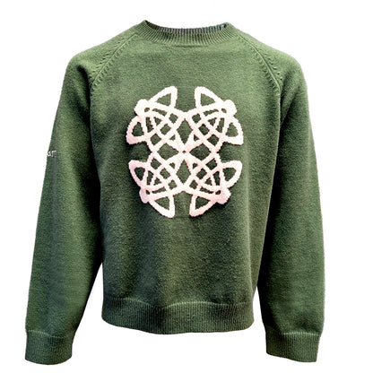 Celtic Knot Sage Crew Neck Jumper