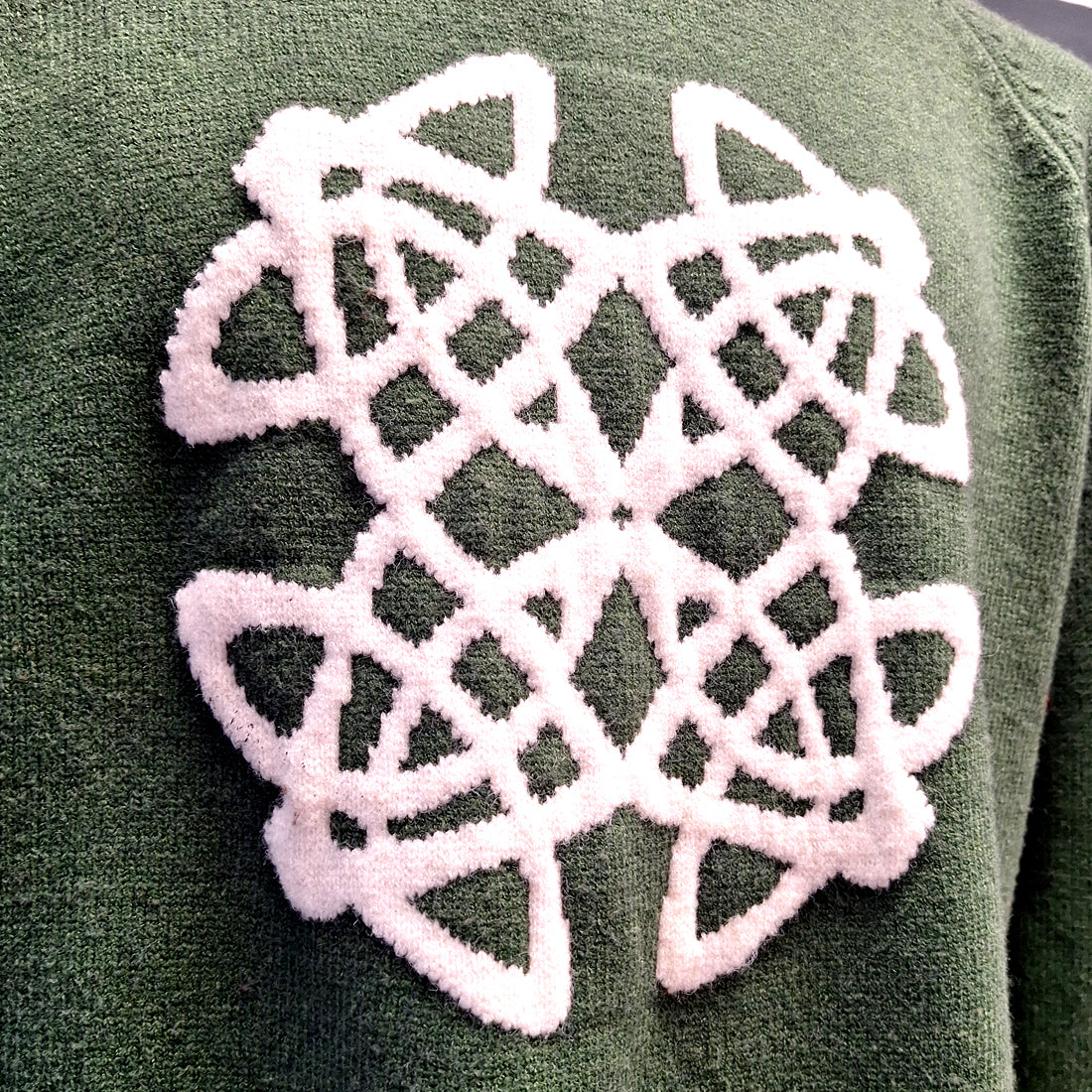 Celtic Knot Sage Crew Neck Jumper
