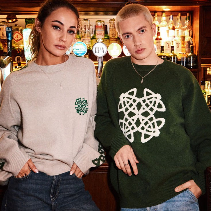 Celtic Knot Stone Crew Neck Jumper 