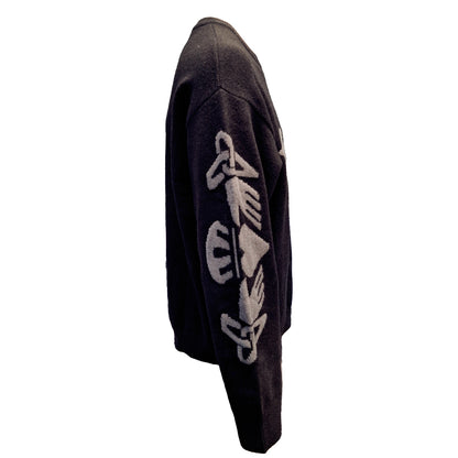 Claddagh Black and Grey Crew Neck Jumper