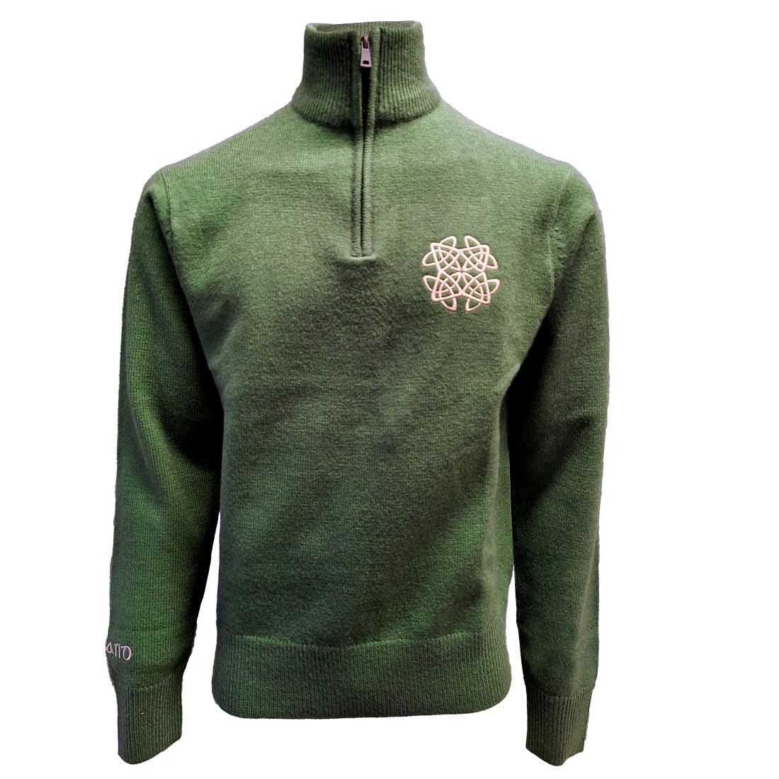 Celtic Knot Sage 1/4 Zip Jumper