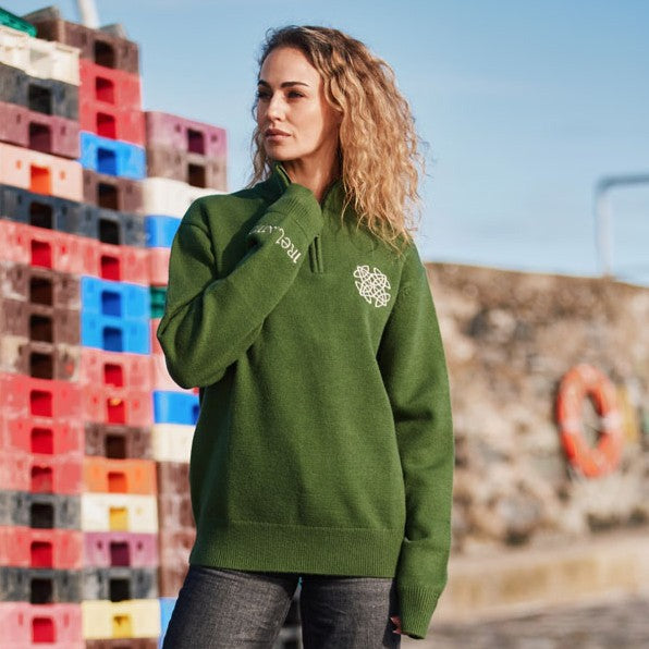 Celtic Knot Sage 1/4 Zip Jumper