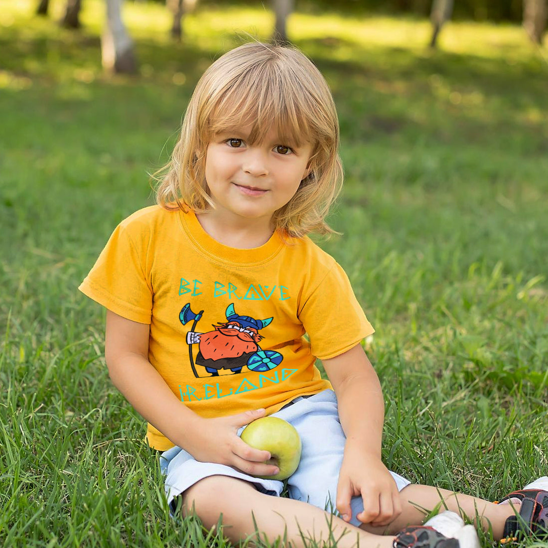 Be Brave Viking Ireland Kids T-shirt