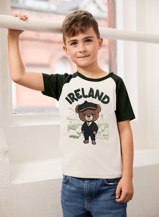 Kids Celtic Cuddles Ireland Bear T-Shirt
