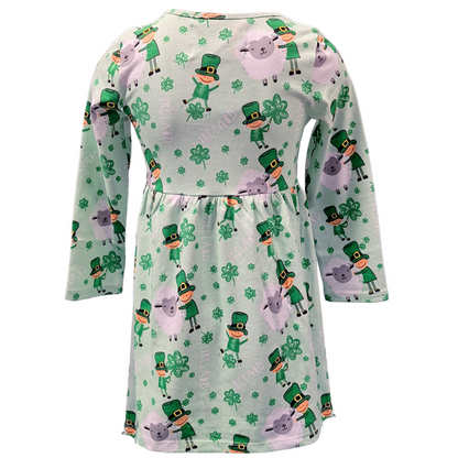 Kids Sheep and Shamrock Dress