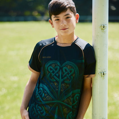 Kids Ireland Big Shamrock Performance T-Shirt