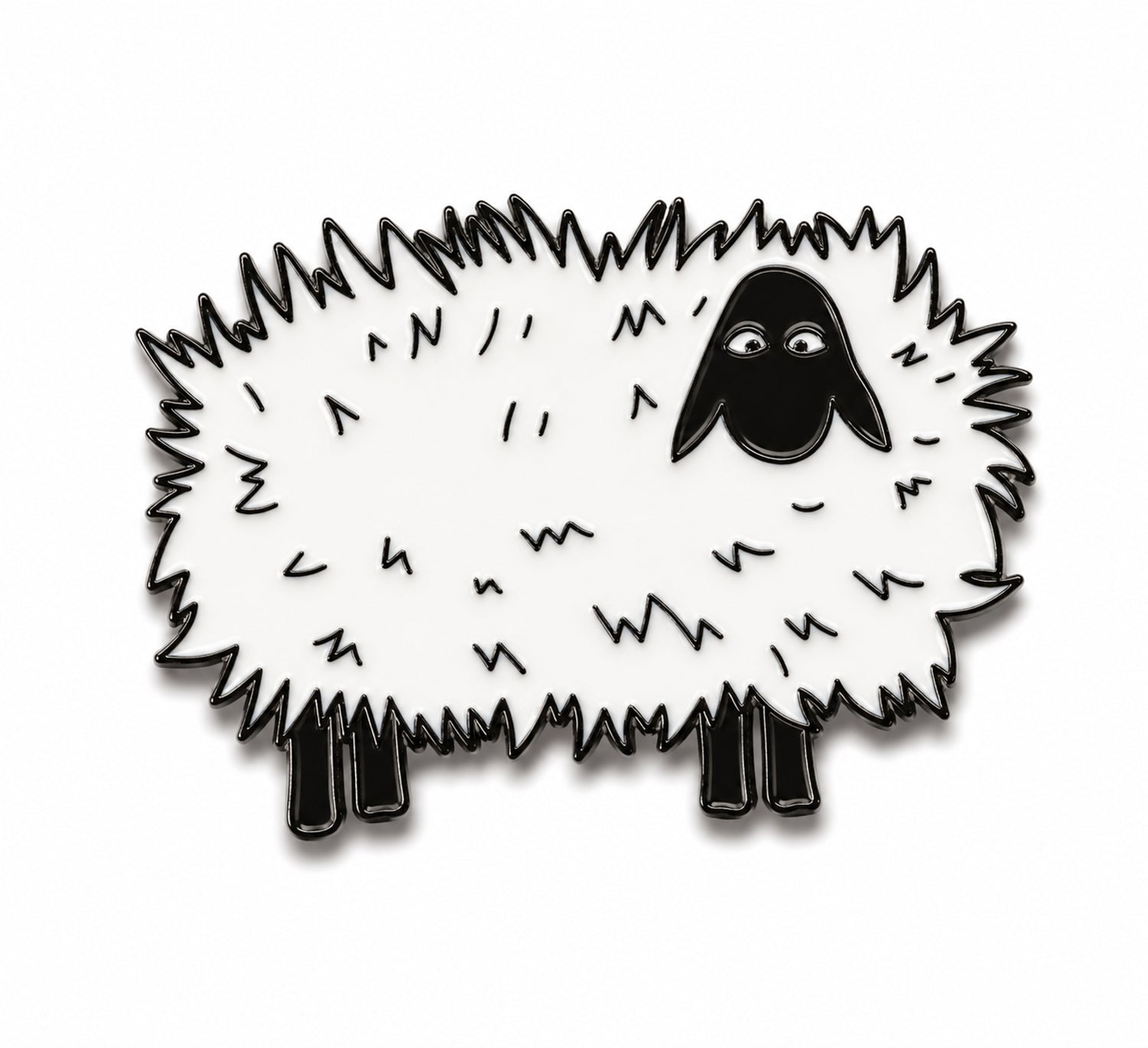 Baaad Hair Day Enamel Pin