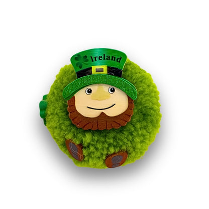 Handmade Wooden Leprechaun Magnet