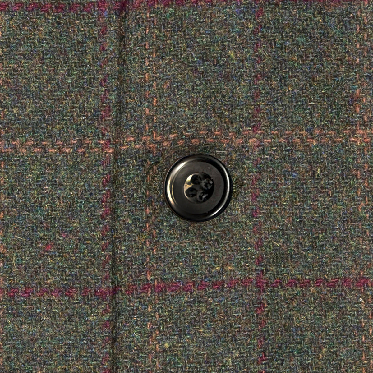 Men's Tweed Box Check Waistcoat Green