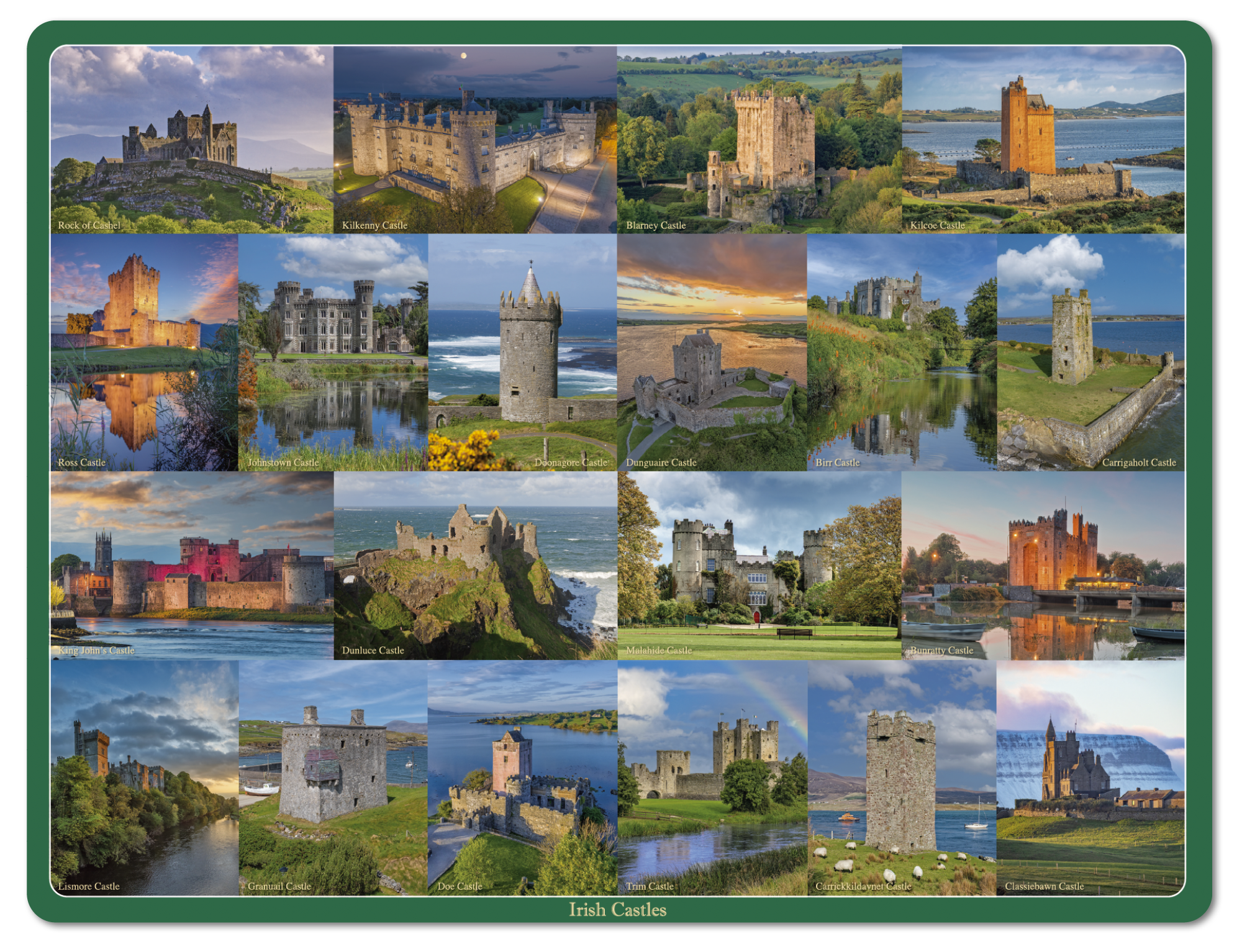 Irish Castles Image Table Placemats 