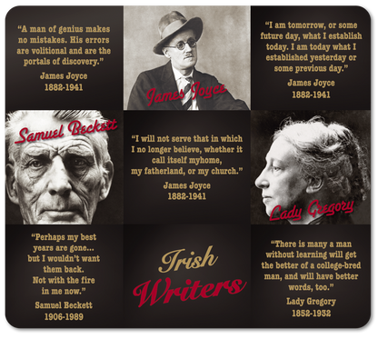 Irish Writers Image Table Coasters