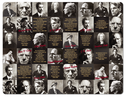 Irish Writers Image Table Placemats