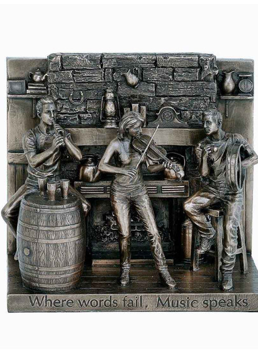 6” X 7” The Session Bronze Statue