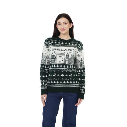 Green & Latte Christmas Jumper