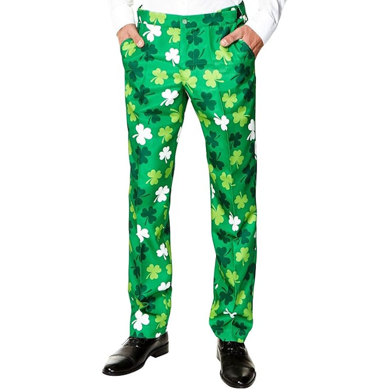 Men's St. Patrick's Day Green Shamrock Suit