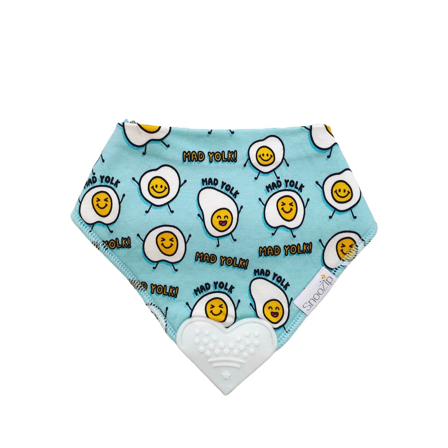 Snoozip Mad Yolk Teething Bib