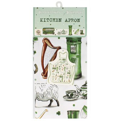 Impressions Of Ireland Kitchen Apron With Irish Icons Design