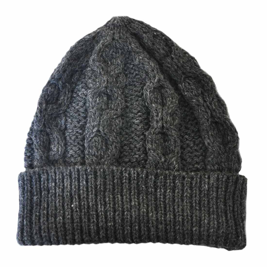 Buy Merino Wool Knit Hat Charcoal | Carrolls Irish Gifts