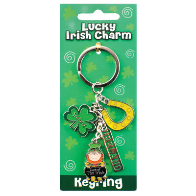 Irish Style Charm Keychain