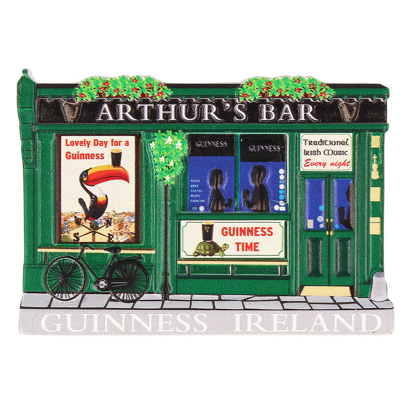 Guinness Arthur's Bar Resin Magnet