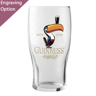 Engraved Guinness Glass, Personalised for Dad or Granddad This