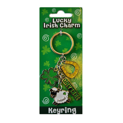 Lucky Irish Style Charm Keychain