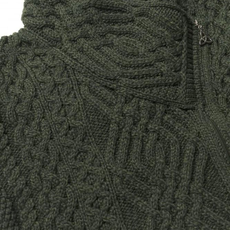 CABLE KNIT SIDE ZIP JACKET Z4630
