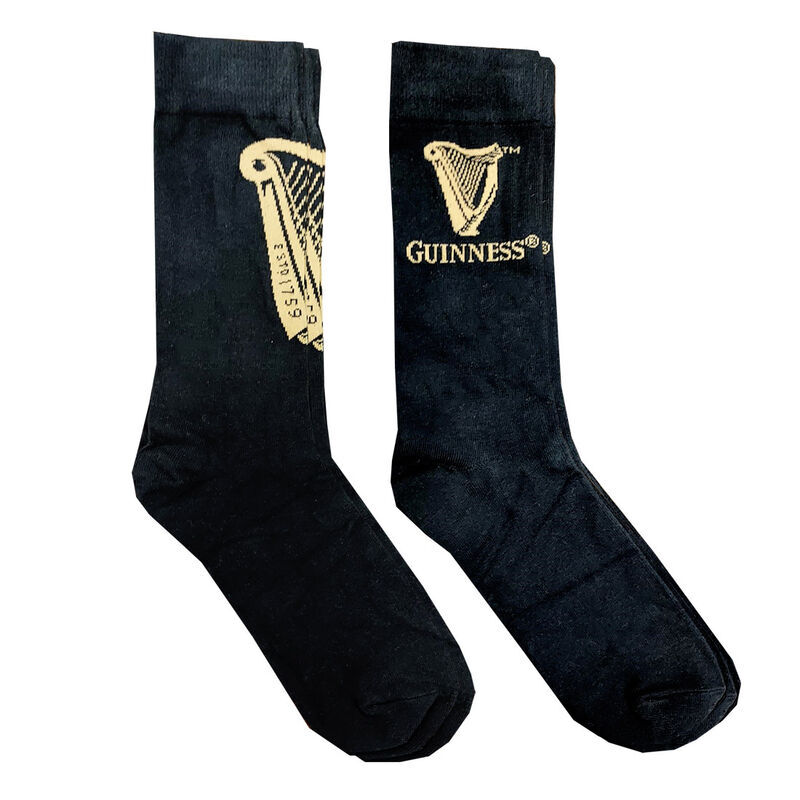 Guinness Harp Designed 2 Pack Socks In Guinness Can