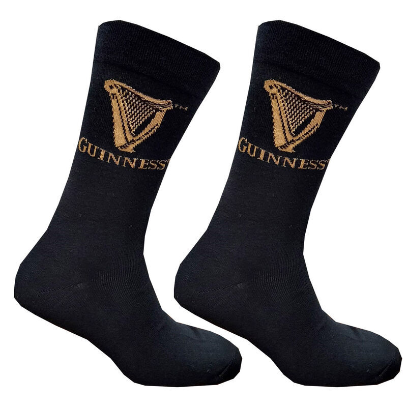 Guinness Harp Designed 2 Pack Socks In Guinness Can