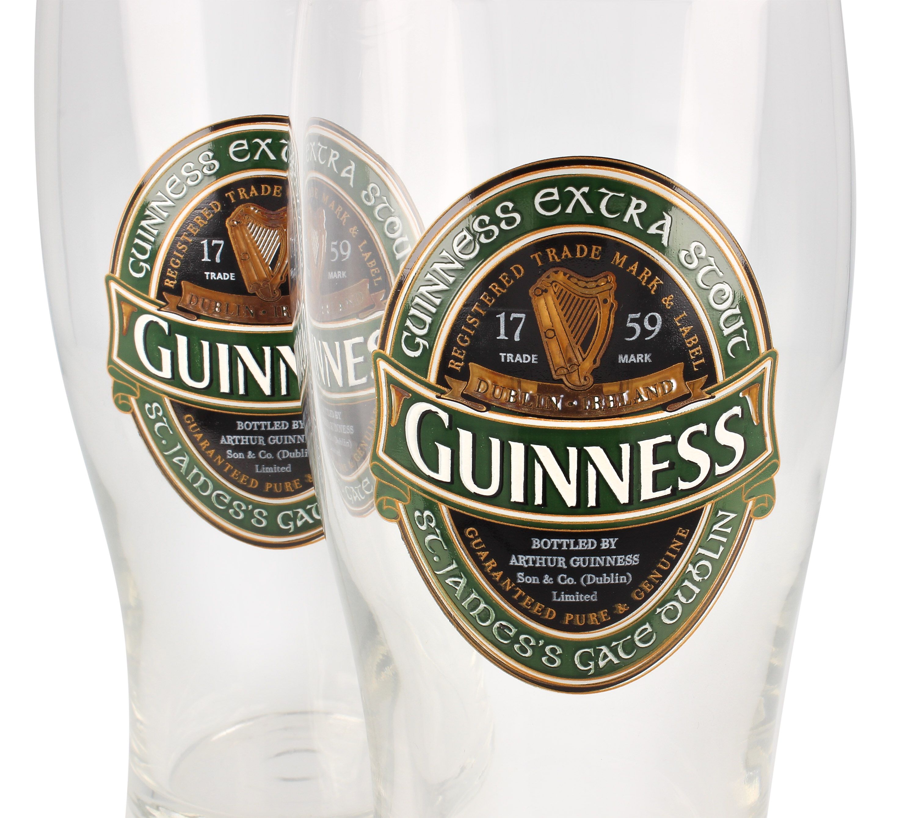 Guinness Ireland Collection Pint Glasses - Set of 2 – Funky Skunk