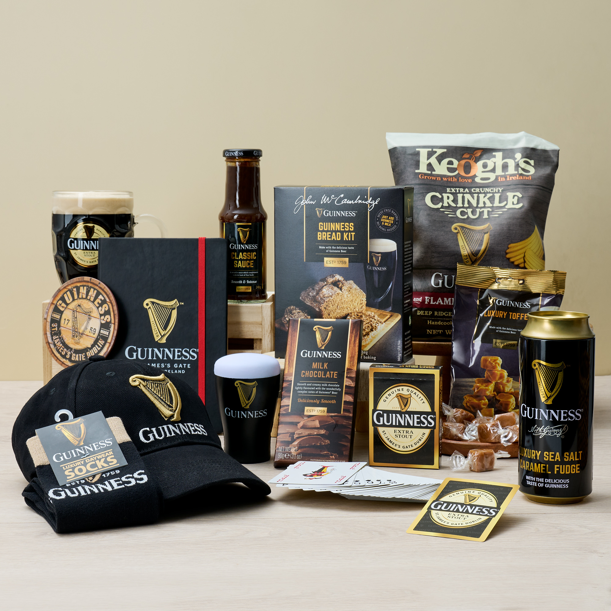 Click here to view our Guinness inspired gift baskets