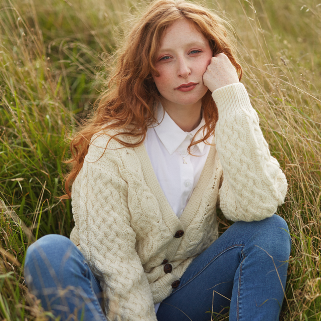 Go to the product listing page for all Womens Aran knitwear products