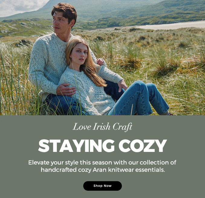 Go to the product listing page for Aran Knitwear products