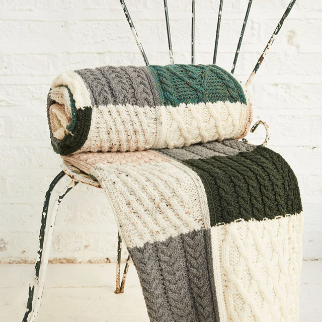Go to the product listing page for aran blankets and throws