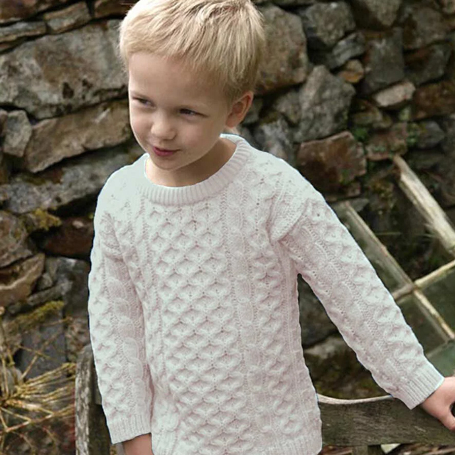 Go to the product listing page for Children's Aran Jumpers