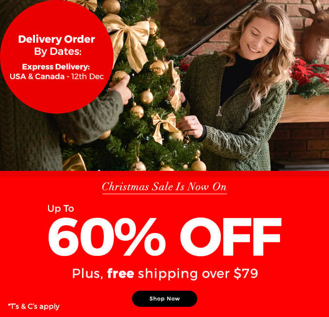 Go to the product listing page Christmas Sale product page with up to 60% off sale